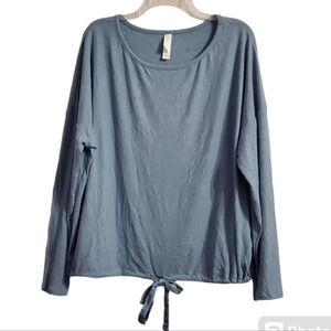 NWT Stars Above Women's Beautifully Soft Ribbed Drop Shoulder Pajama Top XXL